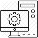 Configuracion Del Sistema Configuracion Del Ordenador Rueda Dentada Icono