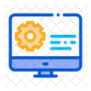 Engranaje Pantalla It Icono