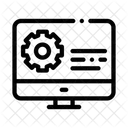 Engranaje Pantalla It Icono