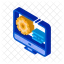 Engranaje Pantalla It Icono