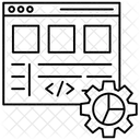 Configuracion Web Desarrollo Web Analisis De Datos Icono