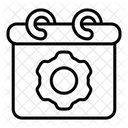 Calendario del mes de configuración  Icono