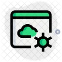 Configuración de la nube web  Icono