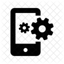 Engranajes de configuración del teléfono inteligente  Icono