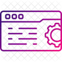 Configuracion Web Codificacion Sitio Web Icono