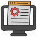 Tecnologia SEO Optimizacion De Motores De Busqueda Diseno Web Icono