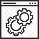 Web Configuracion Engranajes Icono