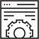 Web Configuracion Engranajes Icono