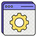 Configuracion Web Gestion Web Mantenimiento De Sitios Web Icono