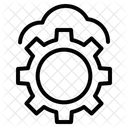 Configuracoes Engrenagem Conexao Ícone