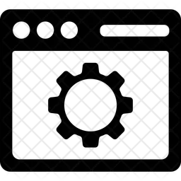 Configurações da página da web  Ícone