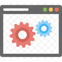 Configurações da página da web  Ícone