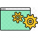 Configuracoes De Pagina Da Web Engrenagem Web Ícone