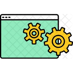 Configurações da página da web  Ícone