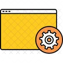 Configuracoes De Pagina Da Web Engrenagem Web Ícone