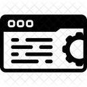 Configuracoes Da Web Codificacao Site Ícone