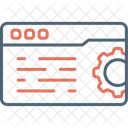 Configuracoes Da Web Codificacao Site Ícone