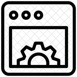 Configurações da web  Ícone