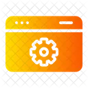 Configurações da web  Ícone