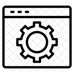 Configurações da web  Ícone