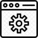 Configurações da web  Ícone