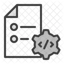 Configurações de código  Ícone