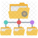 Configuracoes De Compartilhamento Roda Dentada Data Center Ícone