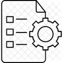 Configuracoes De Folha Engrenagem Roda Dentada Ícone