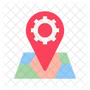 Configuracoes De Localizacao Gerenciamento De Localizacao Gerenciamento De GPS Ícone