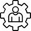 Configuracoes De Perfil Engrenagem Lider Ícone