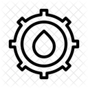Petroleo Configuracao Roda Dentada Ícone