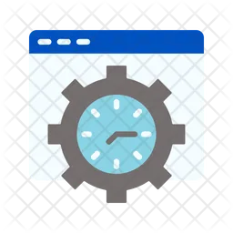 Configurações de tempo  Ícone