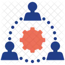 Configuracoes De Trabalho Em Equipe Estatisticas Estrategia Ícone