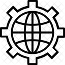 Configuracoes De Globo Engrenagem Roda Dentada Ícone