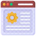 Conteudo Da Web Configuracoes Da Web Gerenciamento De Sites Ícone