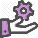 Configuration Gear Hand Icon