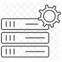 Configuration Du Serveur Icone Thinline Icône