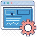 Configuration Web Developpement Web Analyse De Donnees Icône