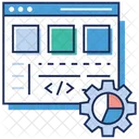 Configuration Web Developpement Web Analyse De Donnees Icône