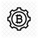 Configuration Bitcoin Blockchain Icône