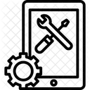 Configurazione Mobile Manutenzione Online Riparazione Del Telefono Icon