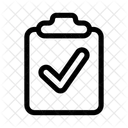 Clipboard Verify Confirm Icon