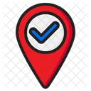 Confirmar Localizacao Localizacao Certa Certo Ícone