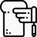 Confiture Pain Pain Grille Icône