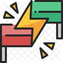 Conflict Versus Battle Icon