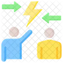 Conflito De Interesses Briga Discussao Ícone