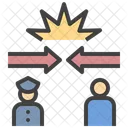 Conflitto Di Polizia Conflitto Polizia Icon