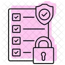 Securite Conformite Couleur Ombre Thinline Icone Icon