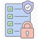 Securite Conformite Lineaire Couleur Icone Icon