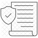 Securite Conformite Thinline Icon Icône